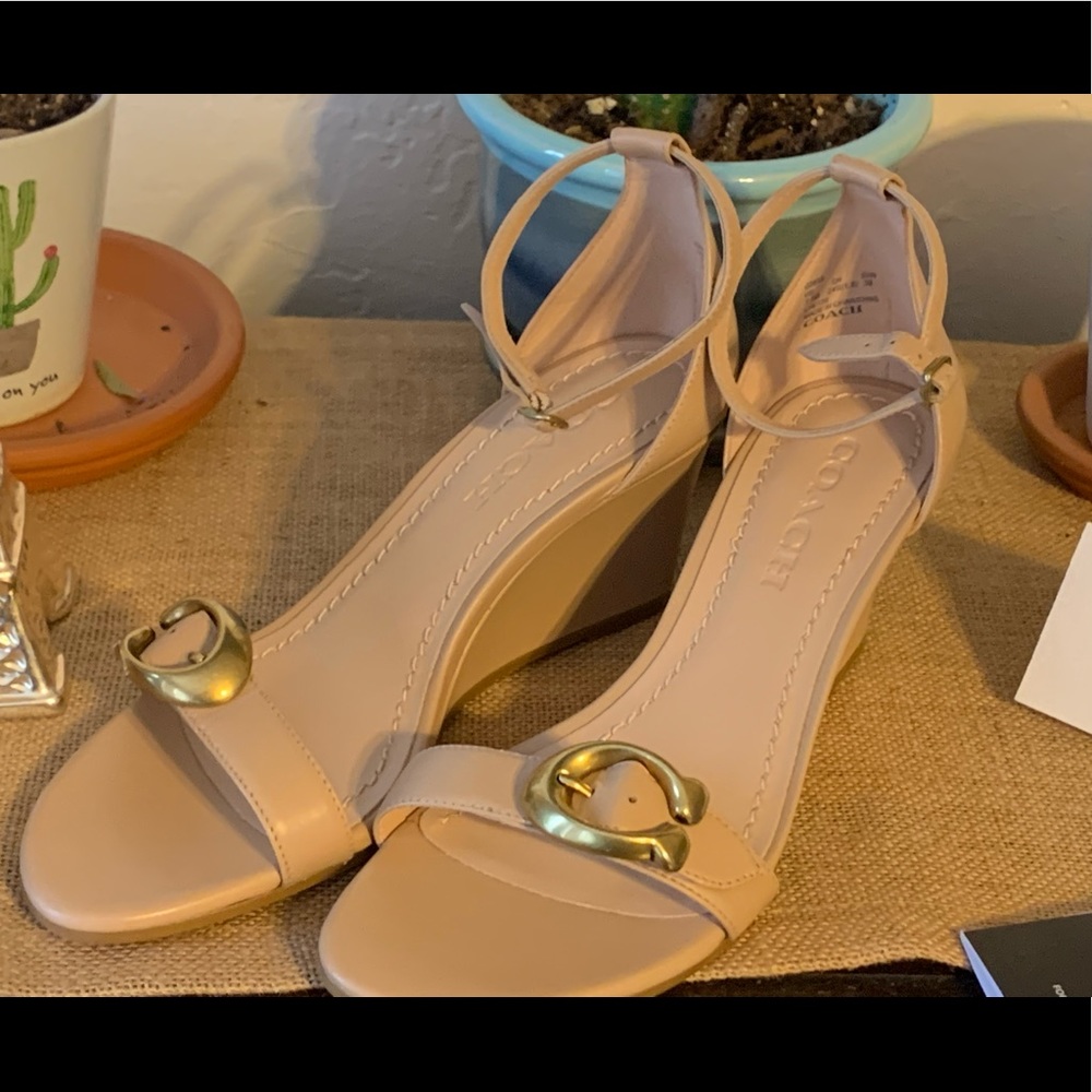 Coach odetta wedge heels